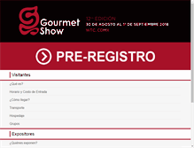 Tablet Screenshot of gourmetshow.info